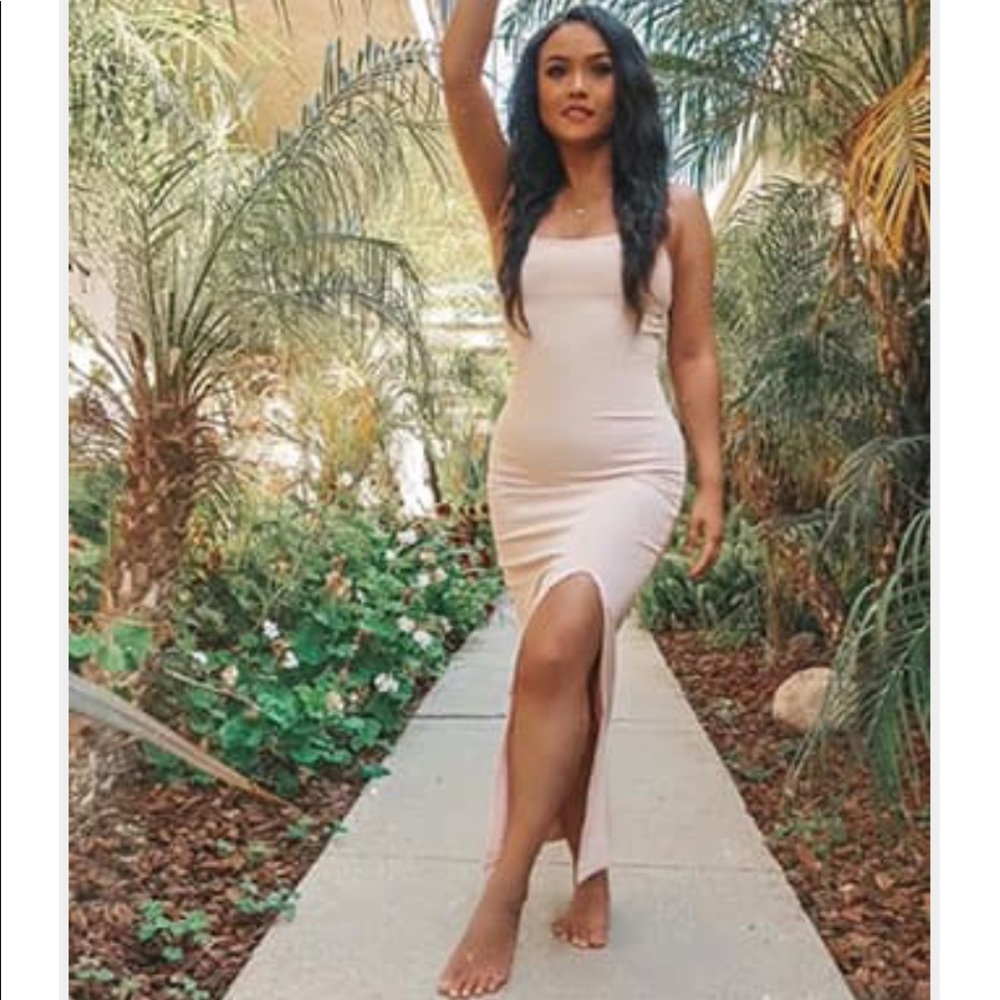 Forever 21 Slit Bodycon Midi Dress